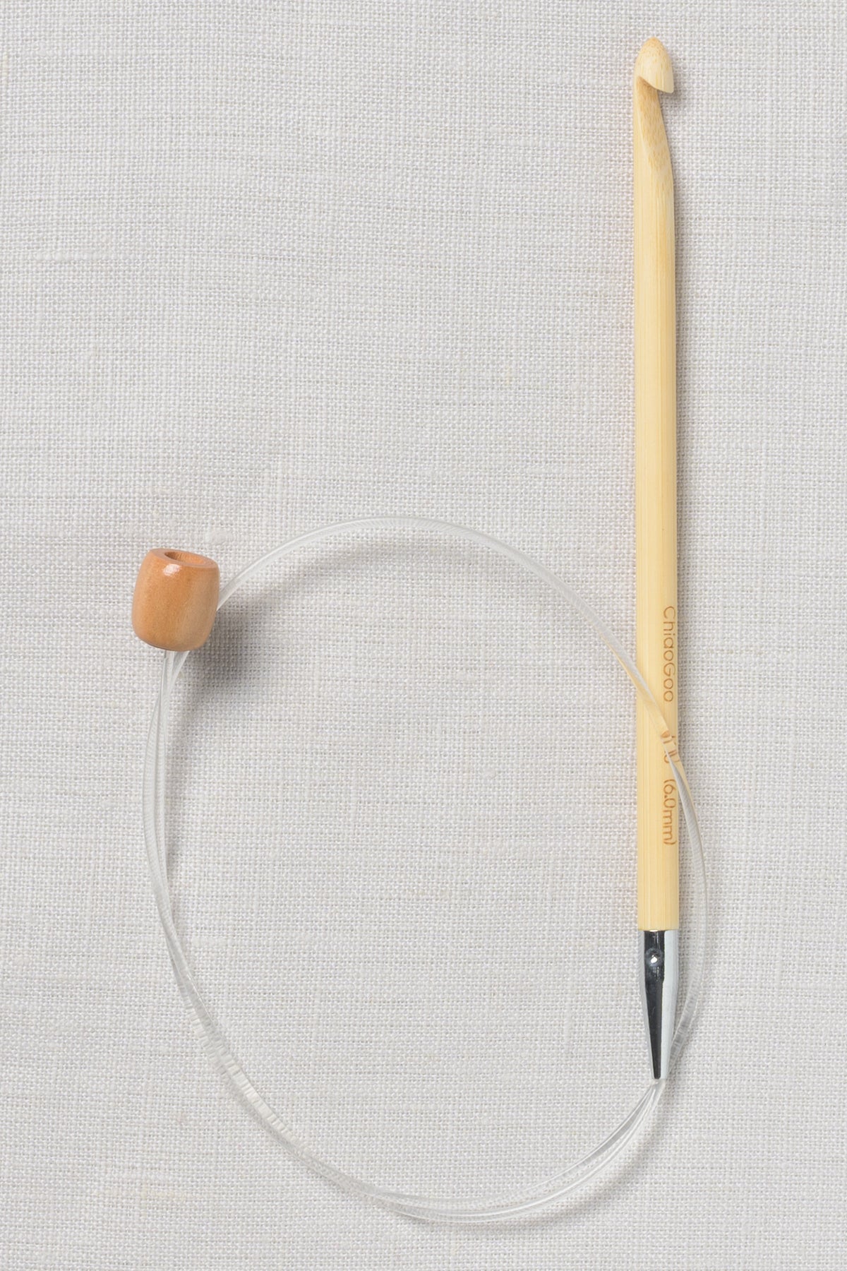 ChiaoGoo Bamboo Flexible Hook 24" (60 cm) Patina