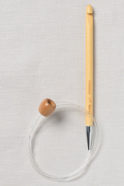 ChiaoGoo Bamboo Flexible Hook 32" (80 cm) Patina