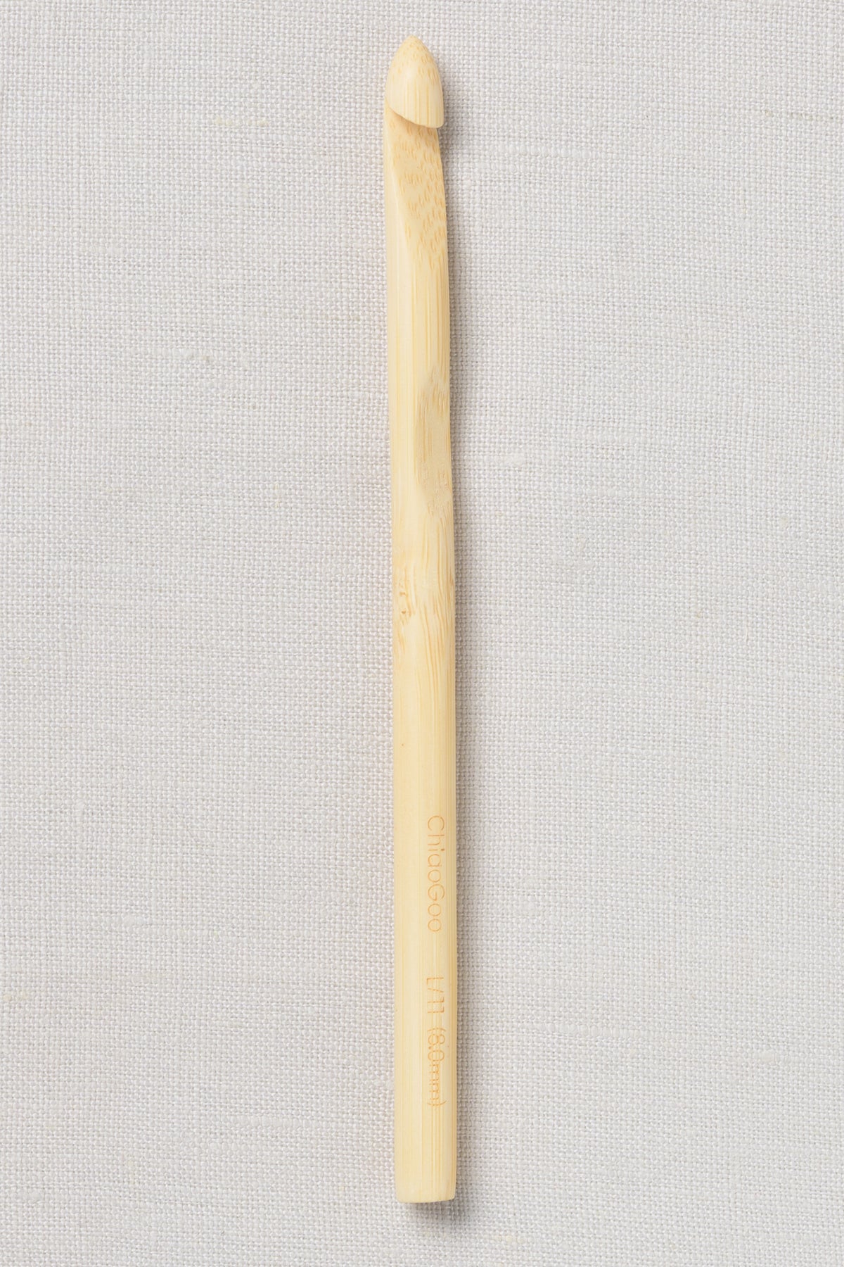 ChiaoGoo Bamboo Crochet Hook 6" (15 cm) Natural