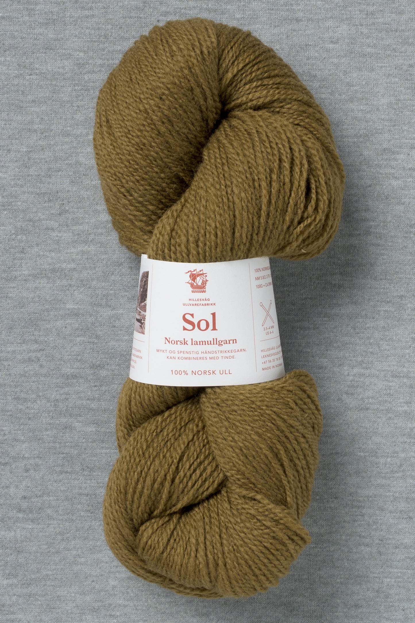 Hillesvåg Sol 464 Olive Brown (Bag of 10) (New)